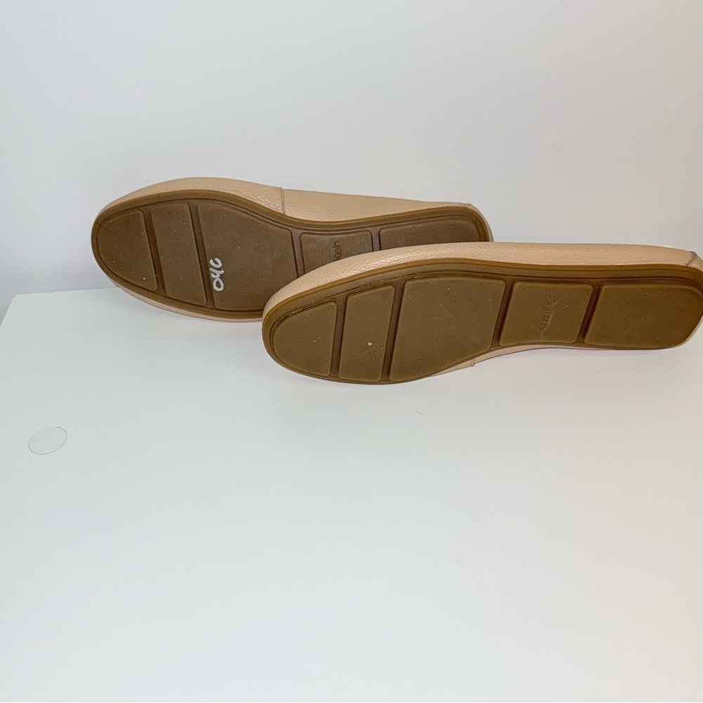 Calvin Klein Beige Leather Loafers - Picture 3 of 4